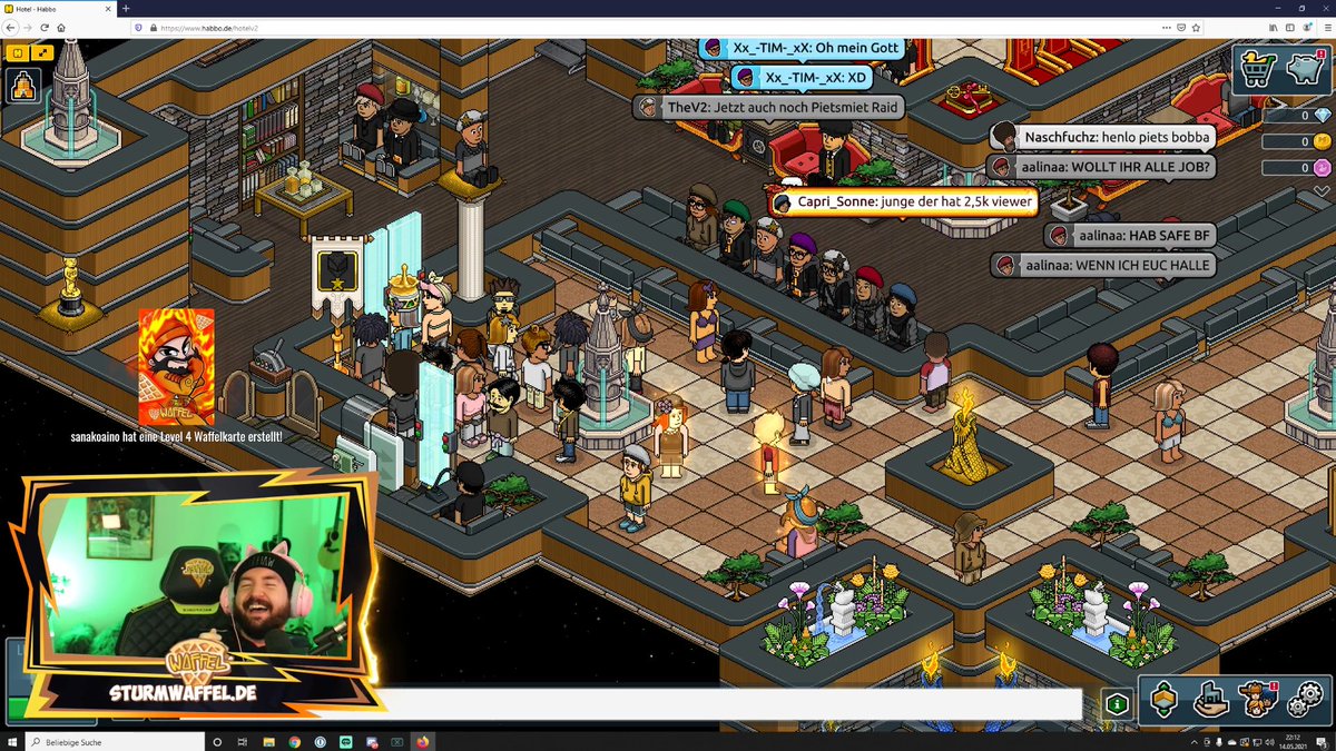 Twitch Streamer <a href="/Sturmwaffel/">Sturmwaffel</a> ist im <a href="/De_Habbo/">Habbo DE</a> völlig verloren und beweist erneut, was im Unity Client eigentlich alles schief läuft - und wie man trotzdem mindestens eine Stunde lang Spaß haben kann. 😋

📰 Unsere Kolumne dazu findest du hier: habmusic.de/news/read/993