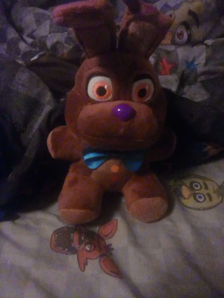 Cuttietoychica's tweet image. What a lovely surprise when I got up I got #chocolatebonnie #funkoplush I still have my #toyfreddy and #twistedfreddy coming 🤗