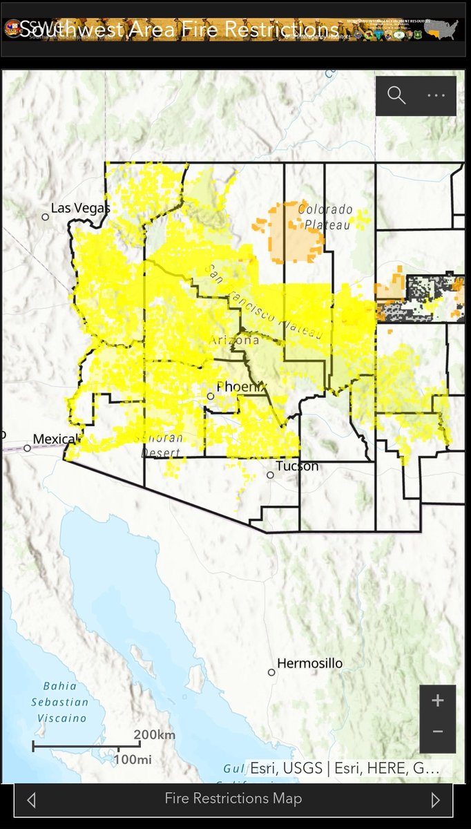 wildfirediva's tweet photo. #FireRestrictions in effect across Arizona. #Restrictions prohibit some of the most common causes of wildfires at times of high risk. Higher the risk - more activities are Restricted. Help #PreventWildfires #KnowBeforeYouGo https://t.co/cIX2wmXFWE #OneLessSpark_OneLessWildfire https://t.co/Vdqekbk5TA