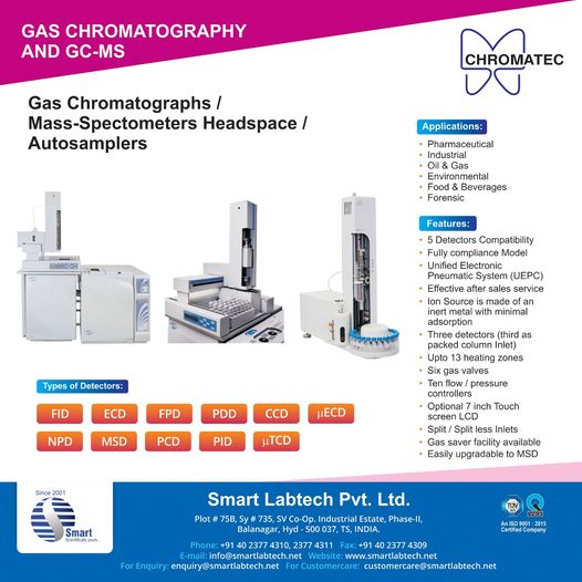 SmartLabTech2's tweet photo. Smart Labtech promotes Chromatic, which is the recognized leader in the development and manufacture of gas chromatographic products and Mass Spectrometers. Visit Us: https://t.co/N3JoqdVwJw
E-mail us @ ebiz@smartlabtech.net
#massspectrometers #gaschromatographs #chromaticrussia https://t.co/Jrf7bFccwl