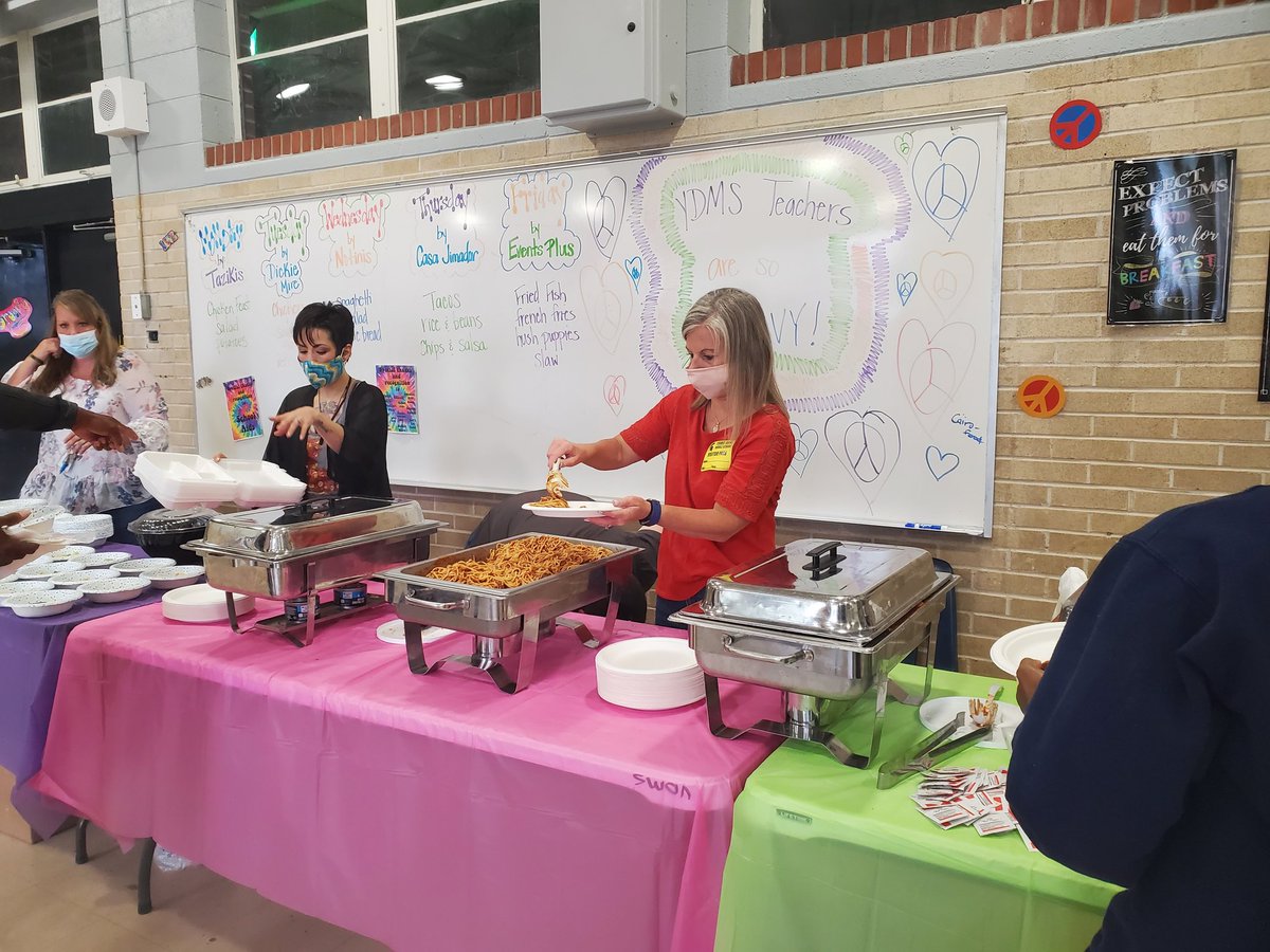 YDMS Faculty and Staff are waaaaayyyy too GROOVY! We had a groovy Teacher Appreciation Week 😎✌☮ #WeAreSparta