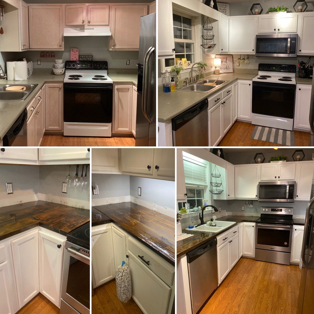 Before/after full kitchen remodel