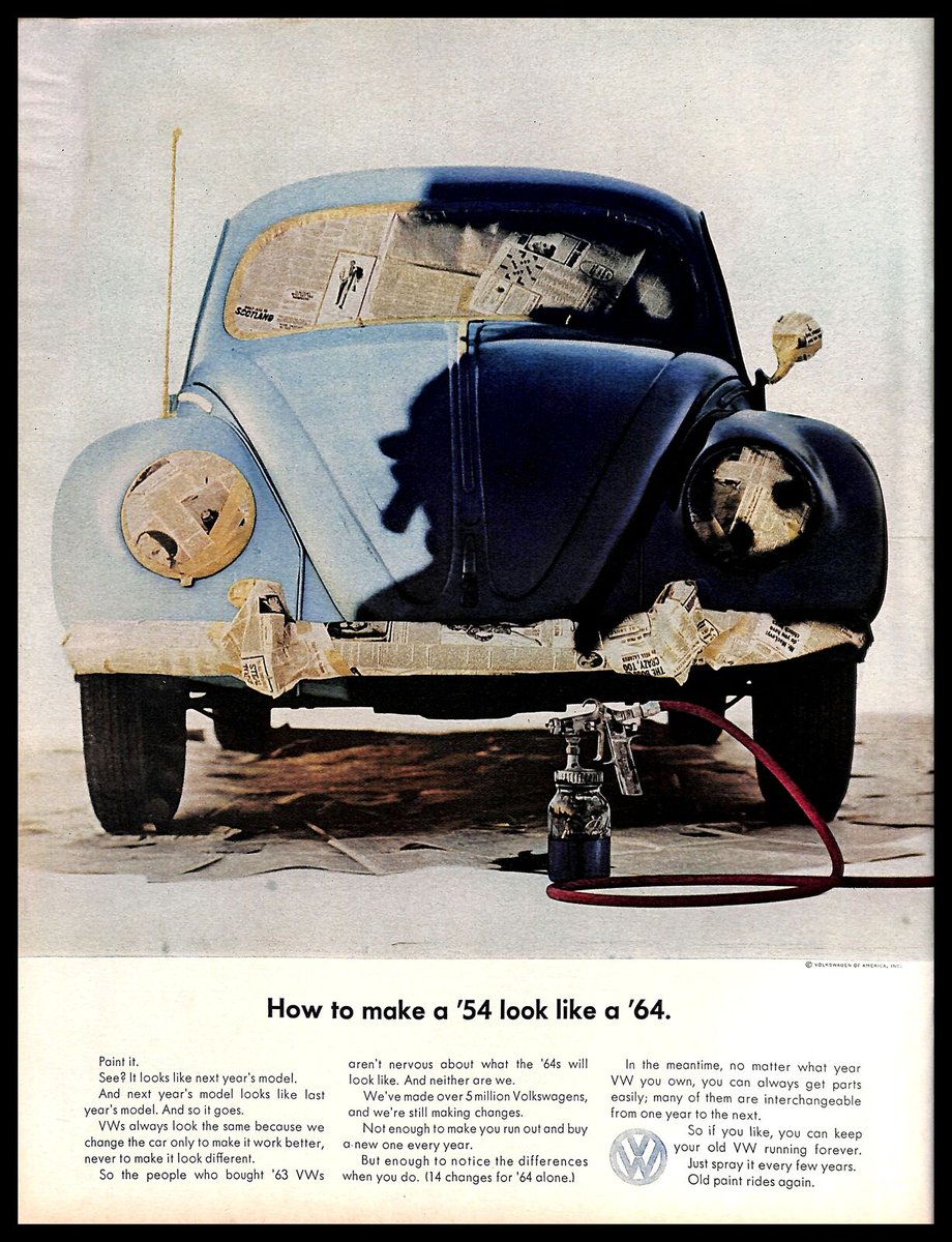 1963, 64 Volkswagen Beetle Vintage ad

#1960s #VW #Cars #Automobiles #Vintage