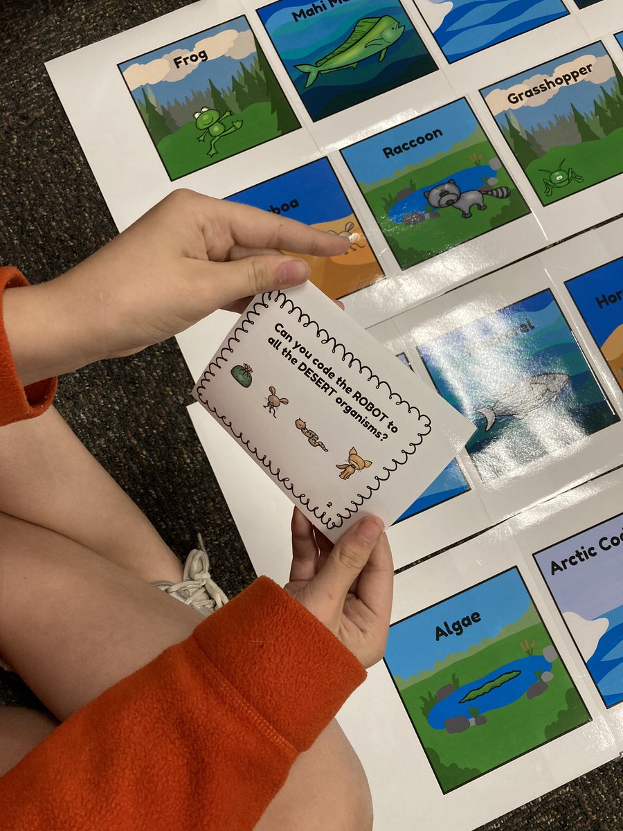 skleemg's tweet photo. Students are coding Cubetto to follow the animals in a food chain! #Klee #WeAreMG #AllForPark #Cubetto https://t.co/hrKP0BvCsx