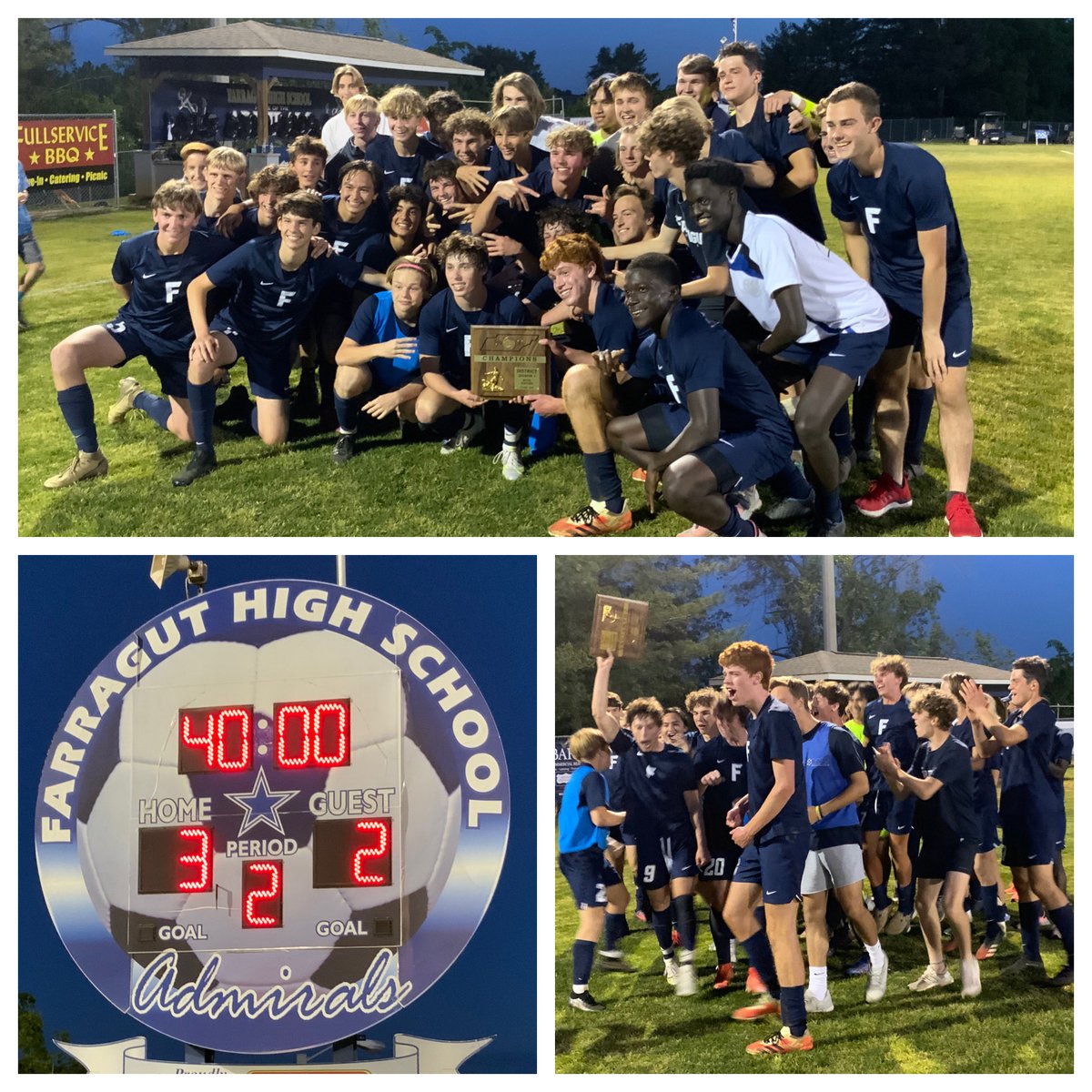 FARRAGUT ADMIRALS ⚽️⚓️
District Champions 🥇 4 Years In A Row!
⁦<a href="/FarragutSoccer/">Farragut High School Soccer</a>⁩ ⁦<a href="/5StarPreps/">5Star Preps</a>⁩ ⁦<a href="/prepxtra/">PrepXtra</a>⁩ ⁦<a href="/BradleyCulbreth/">Bradley Culbreth</a>⁩ ⁦⁦<a href="/bpease07/">Brad Pease</a>⁩ ⁦<a href="/Clabo_Crazies/">Clabo Crazies</a>⁩ ⁦<a href="/farragutpress1/">farragutpress</a>⁩ ⁦<a href="/BartlettJC/">John C Bartlett, EdD</a>⁩