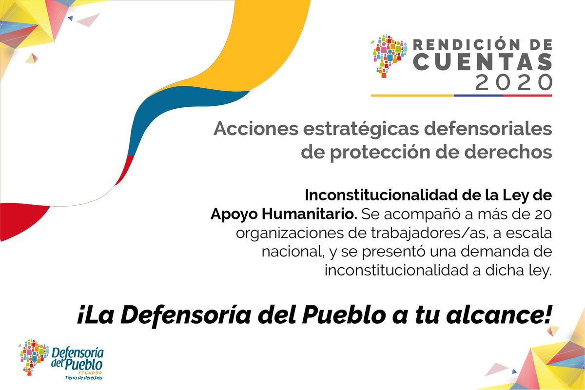 Defensoría del Pueblo de Ecuador tweet media