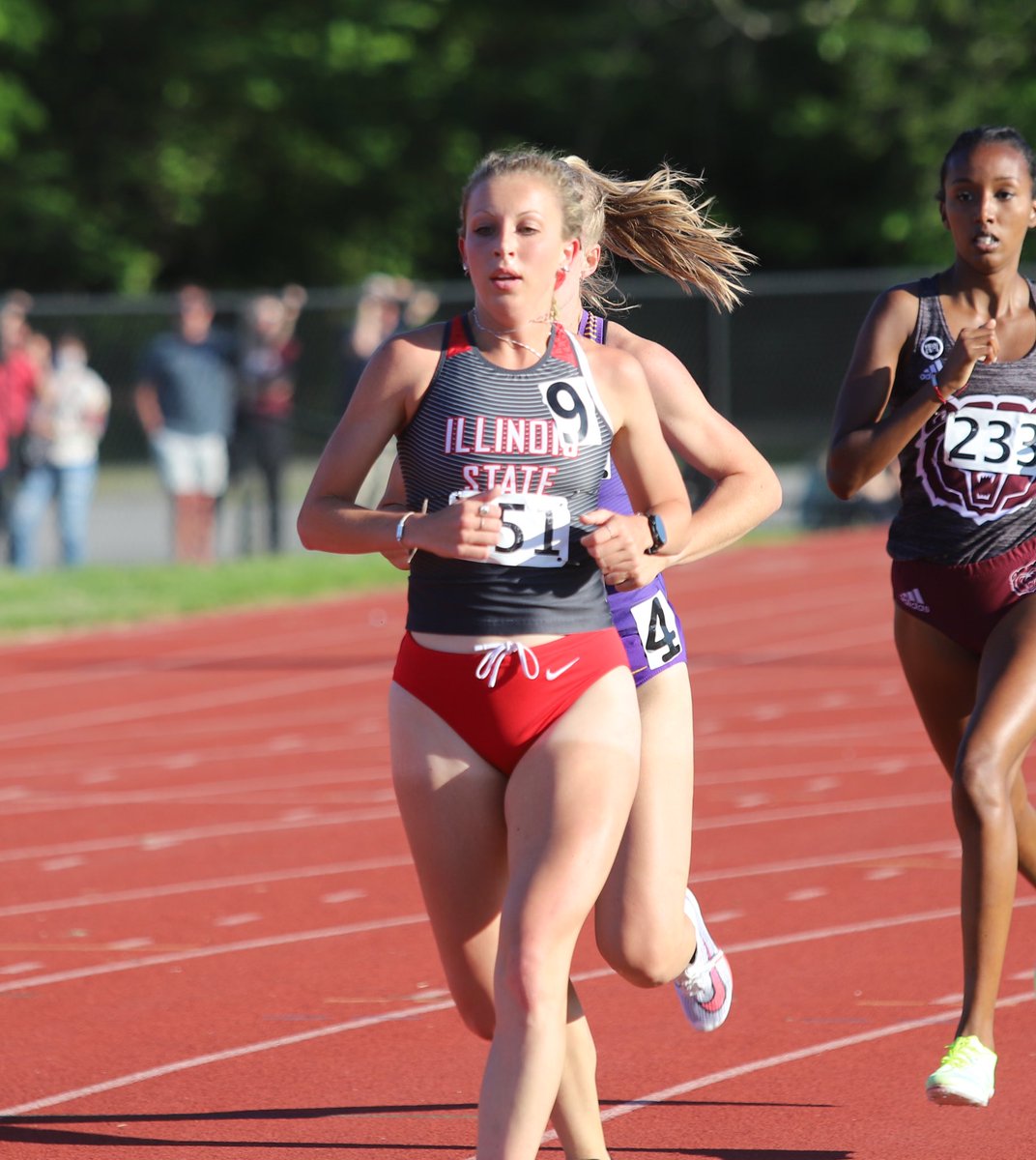 RedbirdTFXC's tweet photo. All four of our ladies are moving on to the 1,500m finalsπ They clocked the top-4 fastest times!
π Maddi Exline 4:36.23
π Ashley Heagy 4:37.08 PRβΌοΈ
π Rachel Hickey 4:37.16
π Grace Beattie 4:37.20
#redbirdTFXC #MVCtf https://t.co/sGaq5G5Ppa