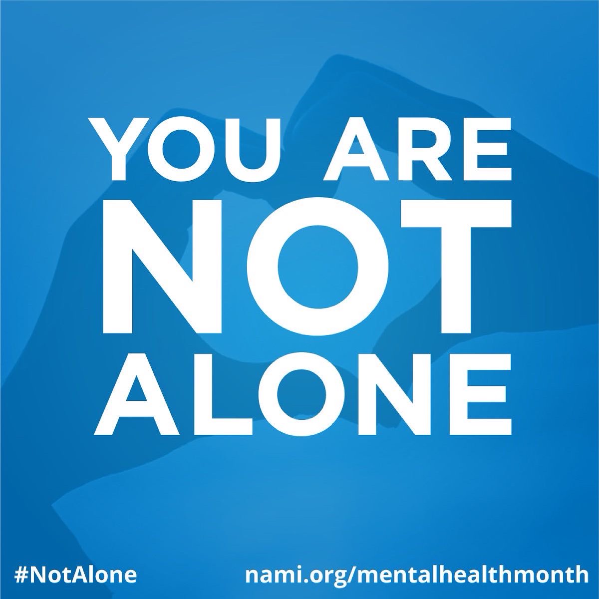Now more than ever, we need to find ways to stay connected. No one should feel alone or without the information, support and help they need. #youarenotalone #mentalhealthawarenessmonth #mentalhealth #mentalhealthawareness