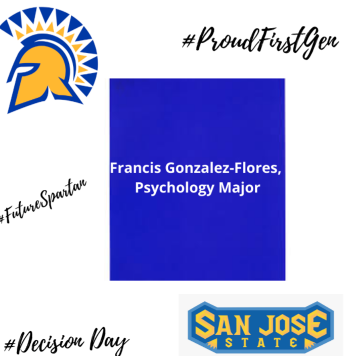 reachhigherihs's tweet photo. Congratulations Francis Gonzalez for committing to San Jose State, Francis will be majoring in Psychology. You’ve worked so hard for this. Congrats! We are proud of you!
#DecisionDay2021 #soproud https://t.co/qFgRjmEDKU