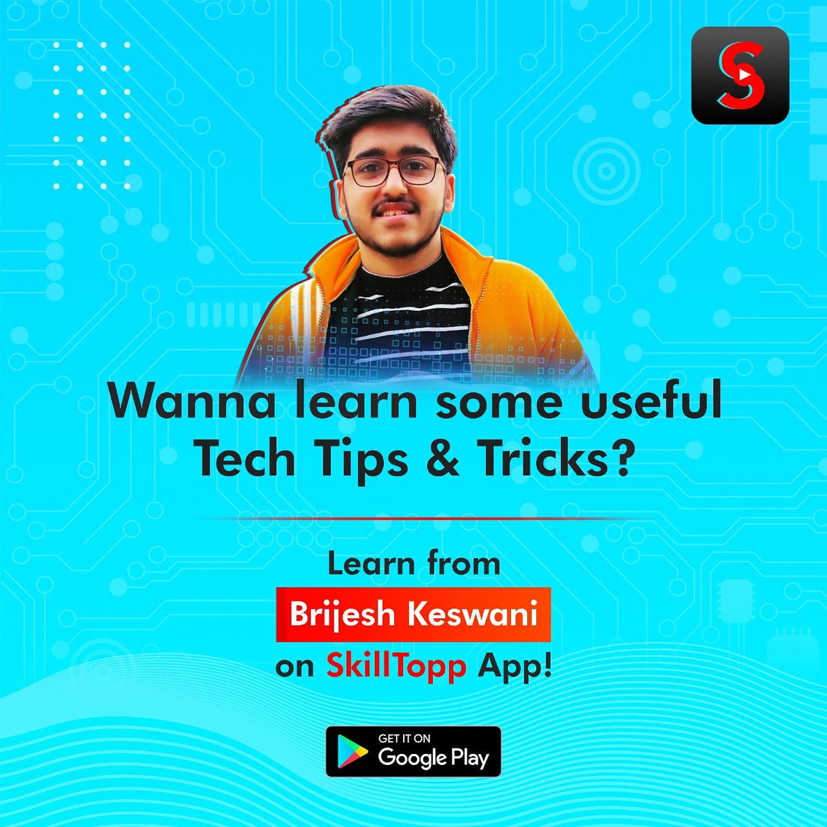 SkillTopp's tweet photo. Take a deep dive into the world of tech with Brijesh Keswani!
SkillTopp ID : 'brijesh5343'
Download Now ~https://t.co/iidUixv60n ✅
#Tech #technology #SkillTraining #SkillSuperheroes #SkillTopp #SkillSuperhero #SeekhoSikhao #Learning #TechTips #TechHacks #TechFreak #LearnTech https://t.co/Tsh4DcbQnc