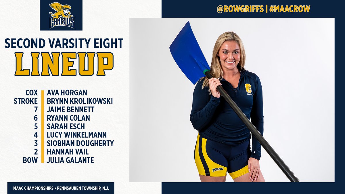 RowGriffs's tweet photo. LINEUP | Our second varsity eight will be situated for today’s events!

📺: https://t.co/ak1M1oWQAW https://t.co/bMkNgNGPgg