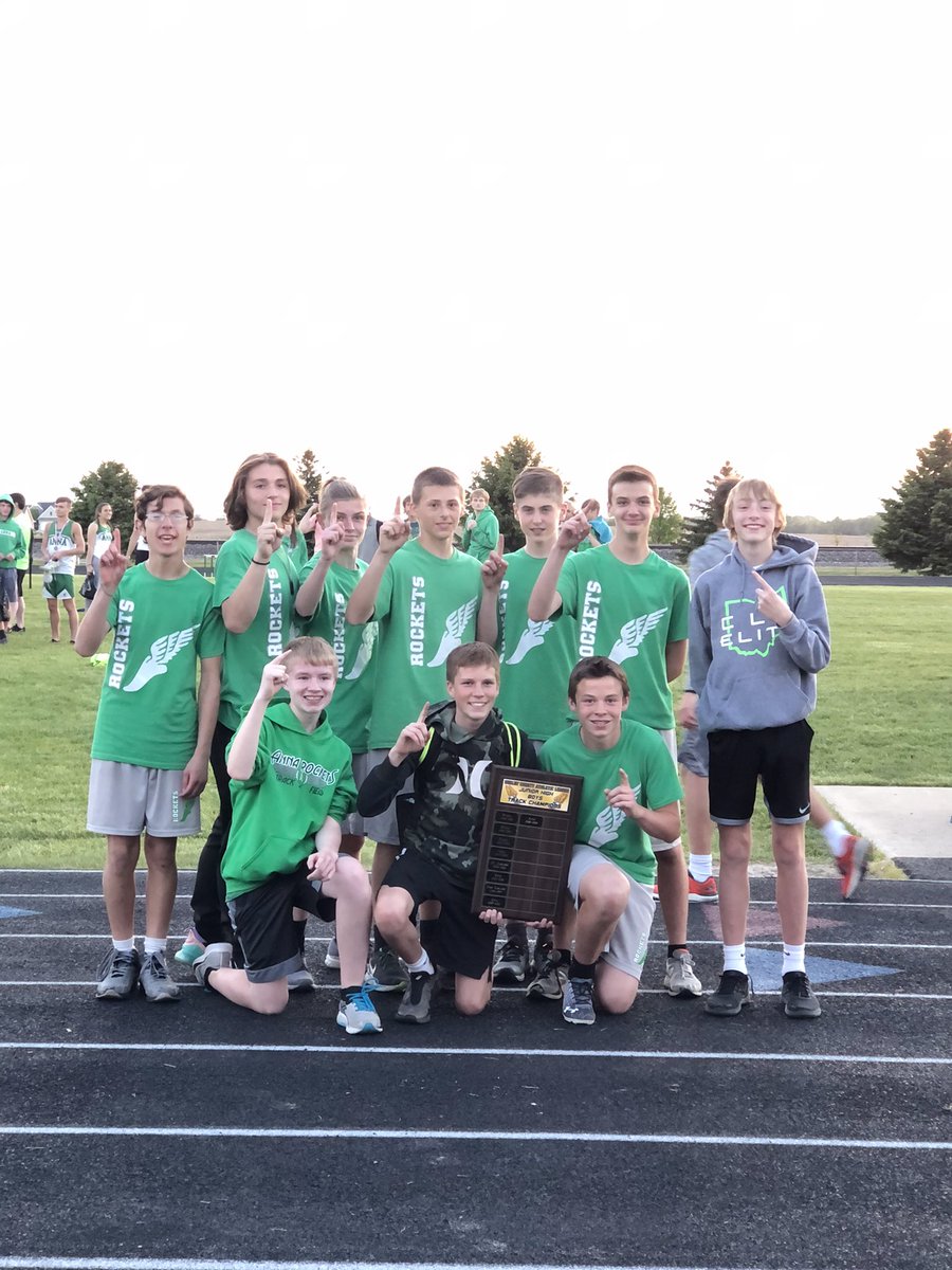 Anna wins 3 of 4 SCAL Track and Field Championships this evening in the SCAL Meet at Anna — Taking 1st Place in HS Boys, HS Girls and JH Boys ; GO Rockets!!!!