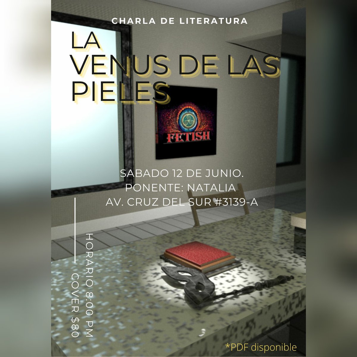 fetish_bar's tweet photo. Oportunidades como está pocas, ya conoces este texto? Charlemos de distintos puntos de vista, rodeado de un buen ambiente.
.
.
.
.
#Fetish_club_gdl 
#Fetiches 
#GdlBdsm 
#BDSM_GUADALAJARA 
#LaVenusDeLasPieles.
.
.
(Cupo limitado, medidas sanitarias vigentes.) https://t.co/oKpctRJOaI