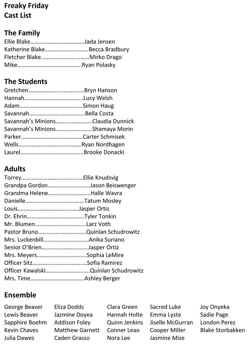 We proudly present the 2021 GFPS High School Summer Performing Arts Company!

Congratulations to all - we will see you very soon! 

#SPA34
