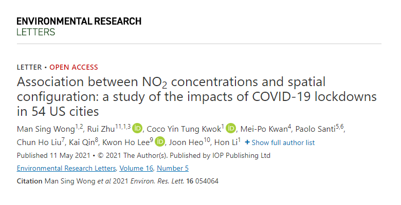 RemoteSensingL2's tweet photo. Our latest study investigated the impacts of COVID-19 lockdowns on NO2 concentrations associated with spatial configuration in 54 US cities. 
https://t.co/z0xHeQYT6V https://t.co/sKd1c2noSC