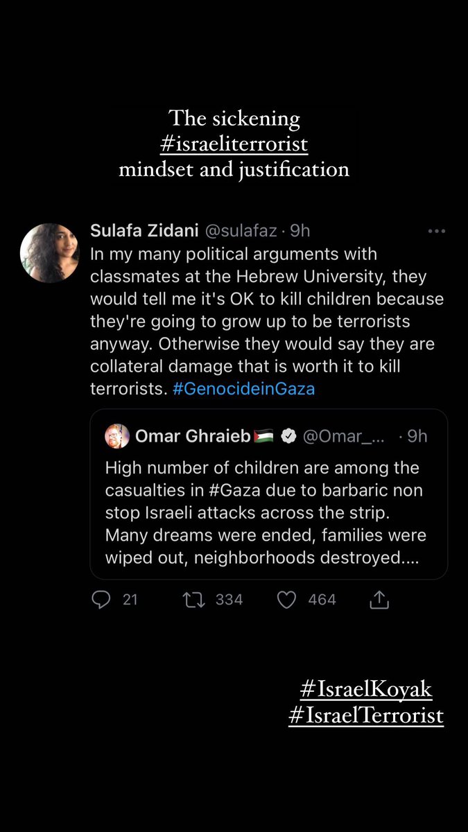 selbiahcherine1's tweet photo. @iAadiRaj @IDF #ShameOnYOU #ShameOnIsrael #IsraelRealTerrorist #IsraelTerrorist #IsraelKoyak #IsraelMURDERER https://t.co/MR6LKNfHfn