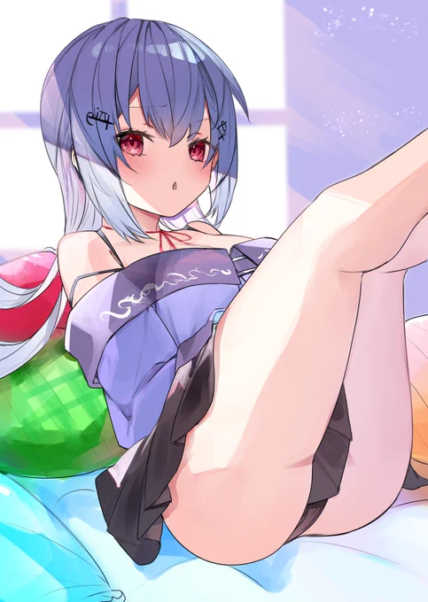 「へんたい。なにじろじろ見てんだよ」

普段あんま意識してこういうポージング描かないんだけど、前に配信で「健康的な太ももしてる」って話をしてたのが頭から離れなくてついに描いてしまった。

#はかせレポート 