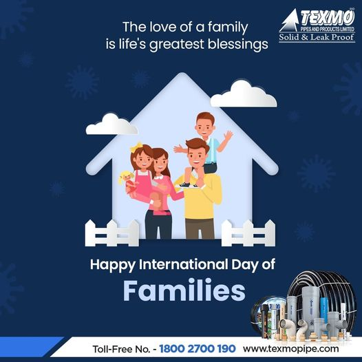 texmoproducts's tweet photo. Family is where life begins and Love never ends.
On the occasion of International Day of  Families, let's share happiness, love, and joy with our beautiful families. ❤️
#internationaldayoffamilies #happyfamilyday #family #familyday2021 #instagramfamily #positivity #positivevibes https://t.co/qix3Tg3WrU