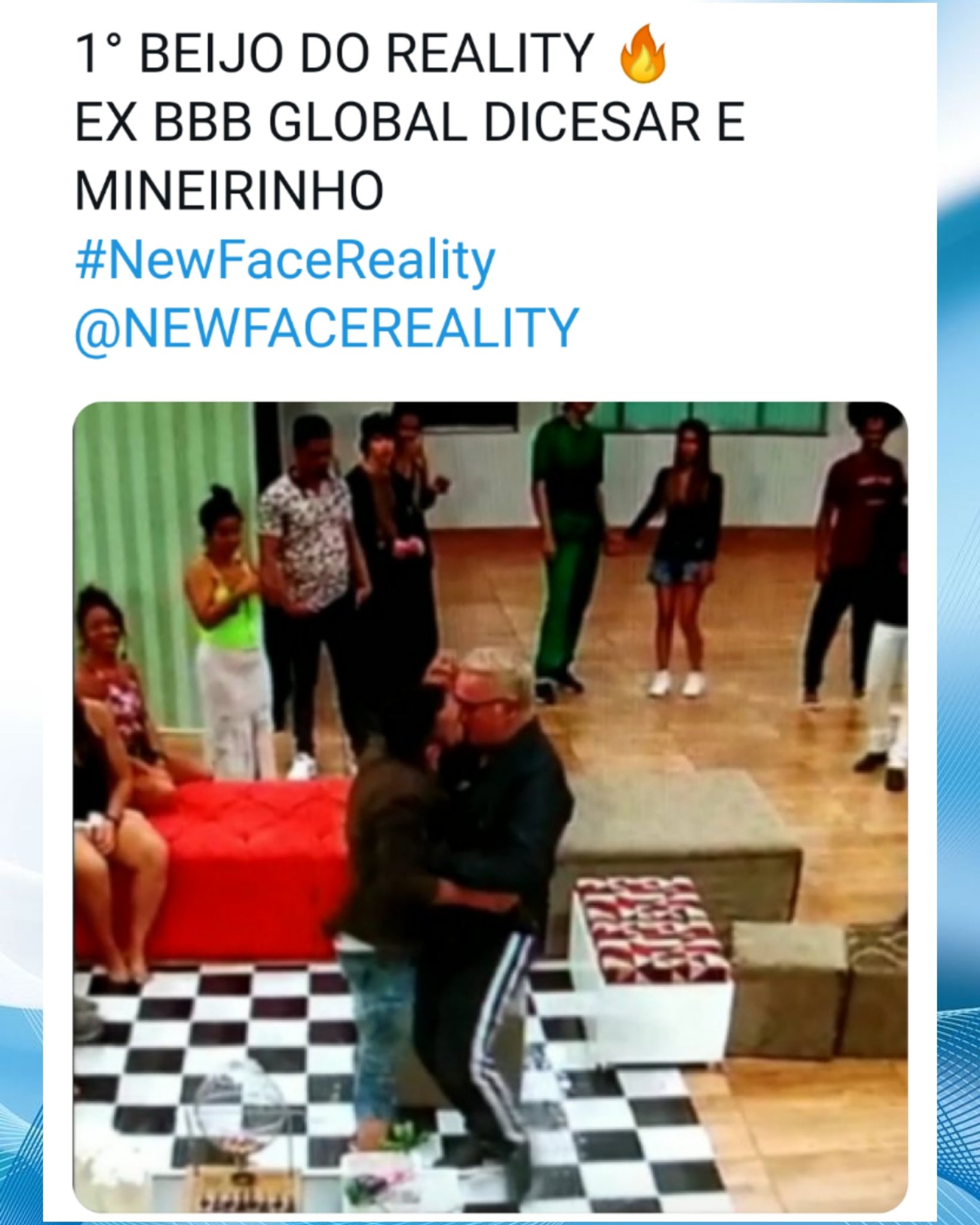 Dicesar e Mineirinho no New Face Reality - Foto: Reprodução