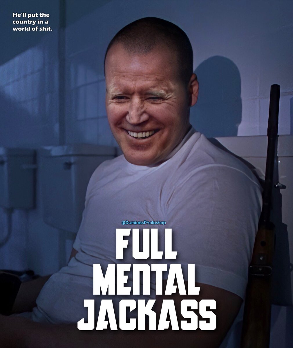 DumbassPhotoshp's tweet photo. Private Pyle Of $h!t is about to lose it. How’d you like to come to my country and f—k my economy? #fullmetaljacket #sgthartman #privatepyle https://t.co/lWtRpfJcH6