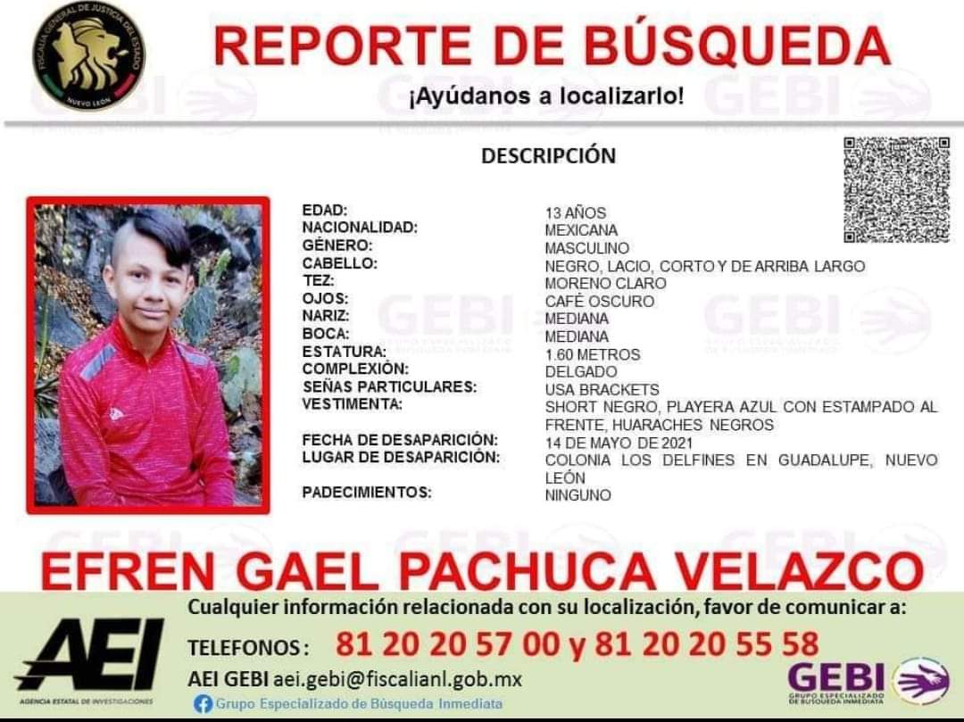 Favor dar RT, es hijo de una compañera de trabajo
<a href="/santiago4kd/">Santiago Fourcade</a> <a href="/Fernunezalaire/">Fer Núñez</a> <a href="/abimaelsalas/">Abimael Salas Garza</a> @AsiEsMonterrey_ @_LASNOTICIASMTY <a href="/telediariomty/">@telediariomty</a> <a href="/PC_NuevoLeon/">Protección Civil NL</a>
Gracias