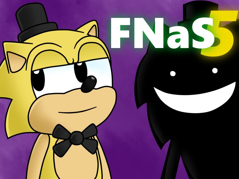 I drew the funni fnas 5 thing from fnas collection just for fun(Orginal Art...