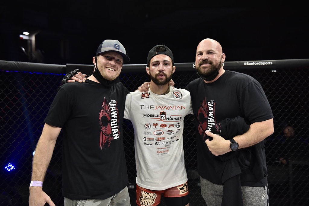 #LFA107 Results: <a href="/TheJawaiian/">Kamuela Kirk</a> def. Daniel Swain via TKO (Retirement) at 5:00 of Round 2.

@ShellsDotCom
<a href="/Drink9mm/">9MM Energy Drink</a>
<a href="/KoiCBD/">Koi CBD</a>
<a href="/GLCDirect2000/">GLC 2000</a>
@SanfordPentagon
<a href="/UFCFightPass/">UFC FIGHT PASS</a>