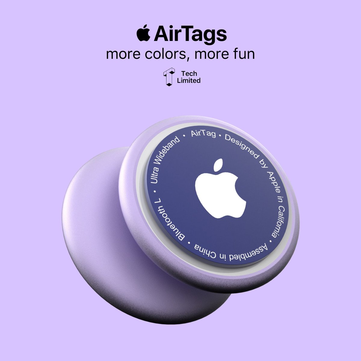 TechLimitedOne's tweet image. If only Apple had more finishes and colors for their AirTags!
