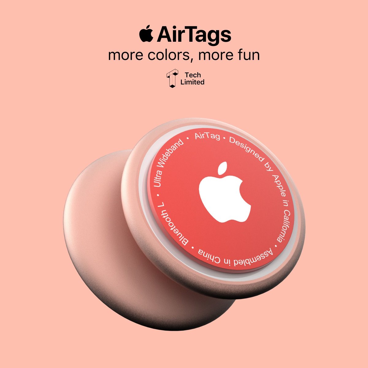 TechLimitedOne's tweet image. If only Apple had more finishes and colors for their AirTags!