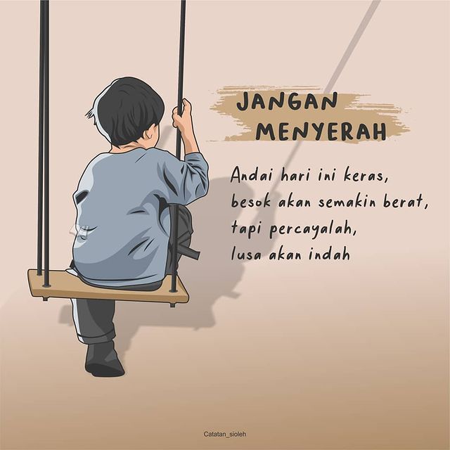 Usaha aja dulu, Tuhan tau kok kadar usaha kita.