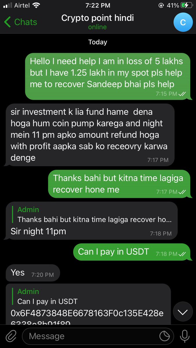 xikinetics's tweet photo. Sandeep bahi mene scammer de baat kar ke usko samjaya but wo nahi samaj Raha or abuse be kar raha hai pls take strict action against him love you bahi ❤️ @CryptoPointHi #cryptopointhindi https://t.co/3XjdgIc5Pi