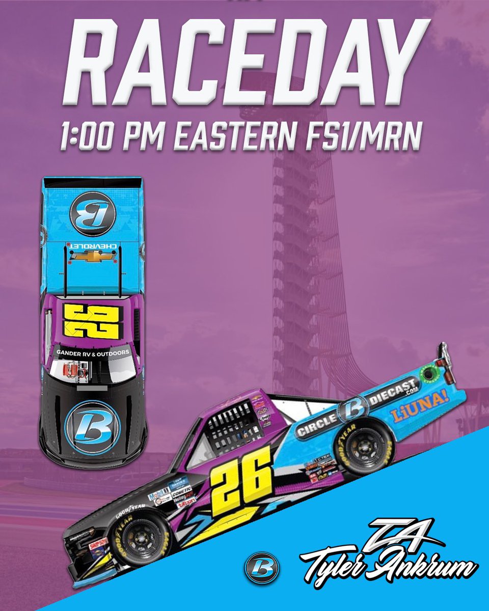 diecast_b's tweet photo. Raceday at @NASCARatCOTA! Gonna be hard to miss @TylerAnkrum’s #26 https://t.co/BD58quZXZk @GMSRacingLLC Chevy Silverado on Track! Doesn’t hurt that he’s starting from Pole Either!

Diecast: https://t.co/XA7bTfLoxH https://t.co/BuNEbwKVOQ