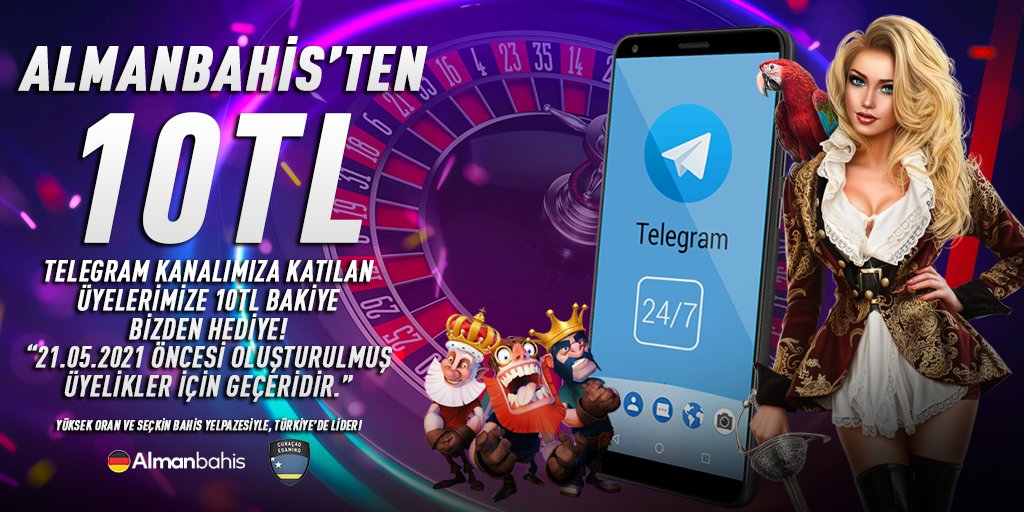 almanbahis's tweet photo. Alman Bahis'ten sosyal medya hediyesi! 
Telegram kanalımıza abone olan tüm üyelerimize yatırım şartsız 10 TL!
Aşağıdaki linkten abone olabilirsiniz ⬇️
https://t.co/bXzmbistDB https://t.co/38euh2hILz
