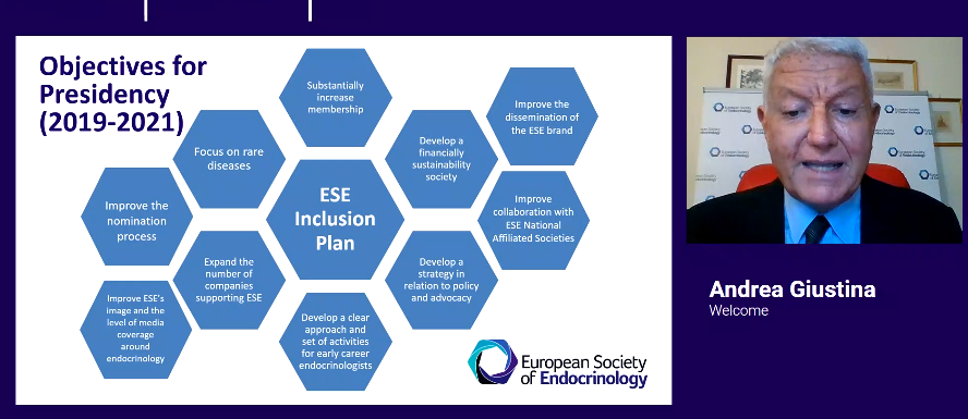 ESEndocrinology's tweet photo. @EsePresident @giustina_andrea 's #InclusionPlan has been the pillar of his two year's tenure as President. So much achieved in so little time! #Inclusion #StrongerTogether https://t.co/jzZk5hkHcy