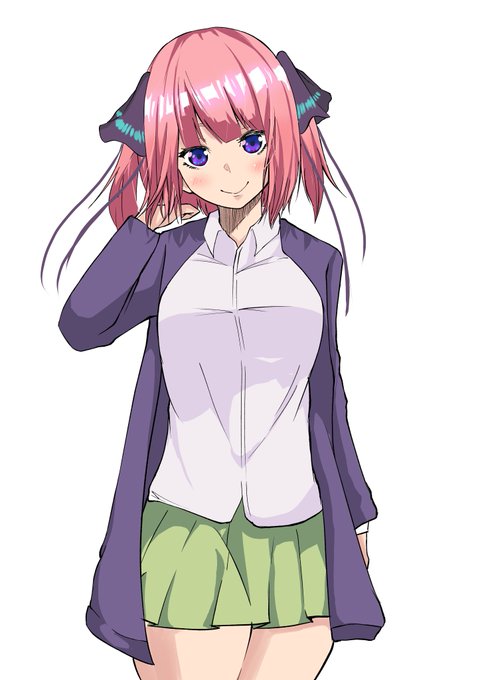ＫＡＩさんがTwitterに投稿した中野二乃(五等分の花嫁)のイラスト。