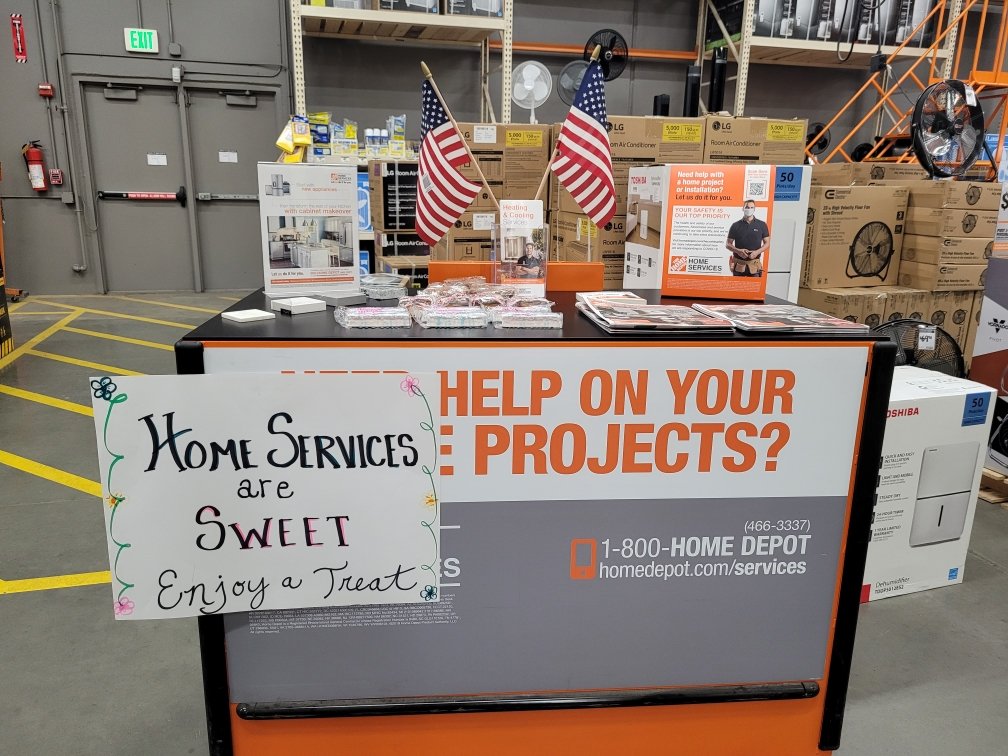 We are set up and ready to go in front of our A/C laydown today to shout out our amazing HVAC program to our customers who are trying to fight this warm weather!  <a href="/jsh_thd/">Jeff Harrell</a> <a href="/witman68/">Tim Wightman</a>