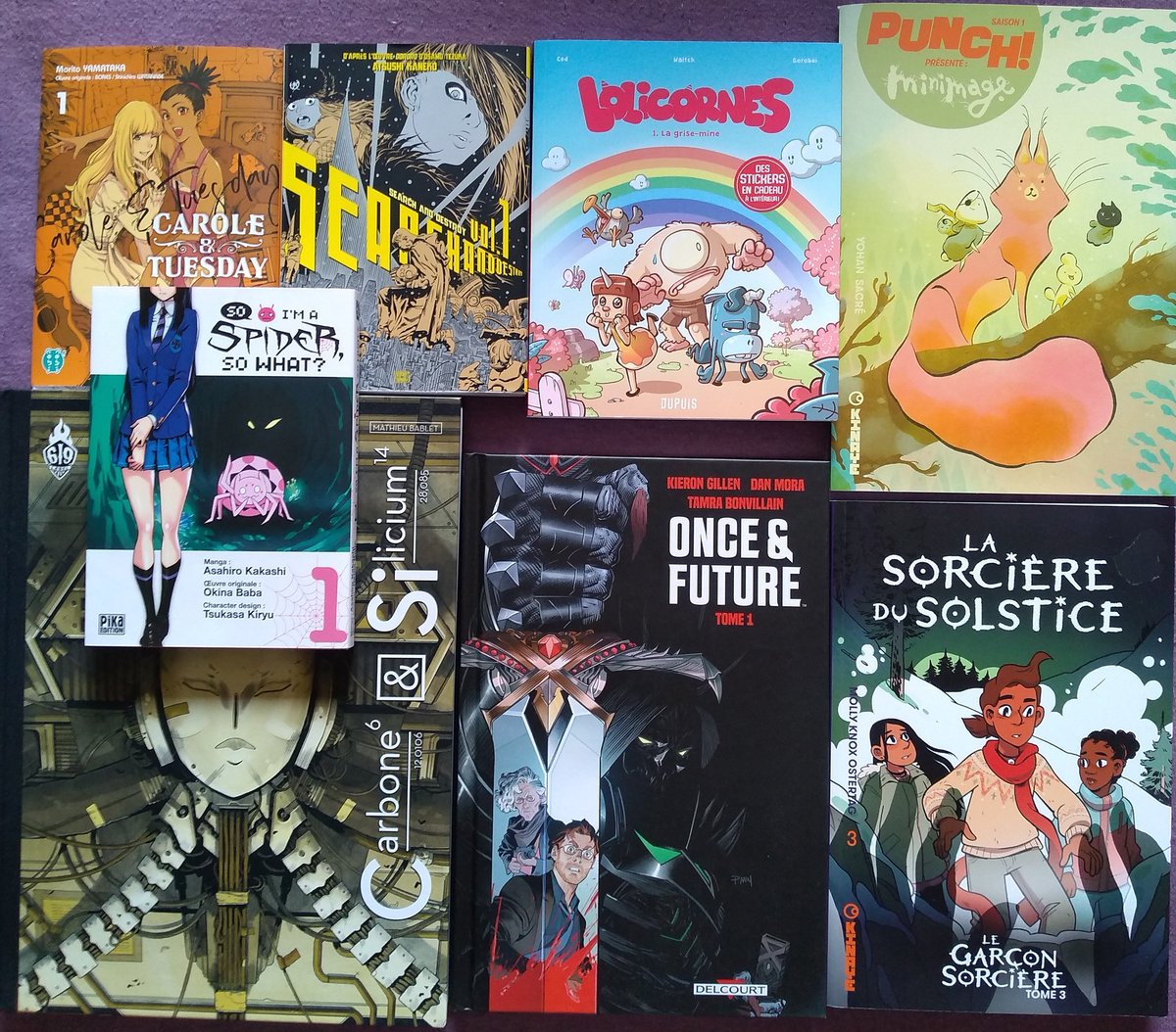 AperOriginale's tweet photo. Au programme :
#AnimeAwards de @Crunchyroll_fr.
#CaroleAndTuesday @nobi__nobi, #SearchAndDestroy et #OnceAndFutur @DelcourtTonkam, #Lolicornes @EditionsDupuis, #Minimage et #LeGarconSorciere @EditionsKinaye, #SoImASpiderSoWhat @pikaedition , #CarboneEtSilicium @label619 https://t.co/d3yG9okAwM