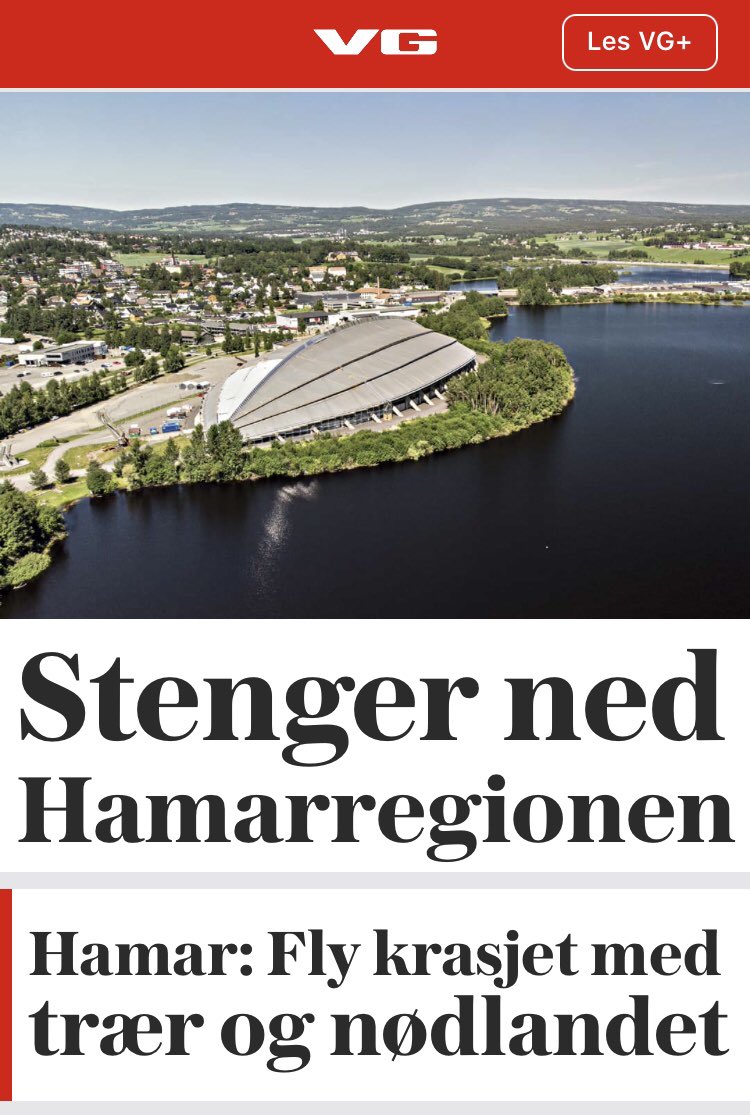 Helt feil sted å nødlande.