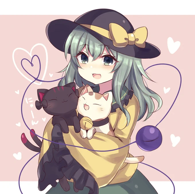 こいしちゃんと黒猫と三毛猫🐈 