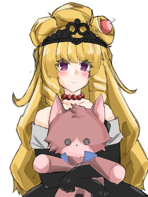 雑に描いてみたけど、髪の構造はこれで良いのか…? 