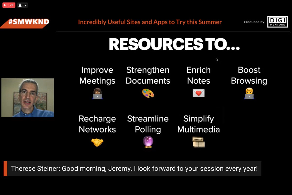 Ever heard of <a href="/RunTheWorld365/">Run The World</a>, <a href="/around_hq/">Around by Miro Labs</a>, <a href="/RoamResearch/">Roam Research</a> or <a href="/EtherpadOrg/">Etherpad Foundation</a>?
That’s why <a href="/jeremycaplan/">Jeremy Caplan</a>’s #SMWKND sessions are so popular.
Miss it? No you didn’t. 
Social Media Weekend tix still available—and sessions will be archived for later viewing: smwknd.com <a href="/smwknd/">Social Media Weekend #smwknd</a>