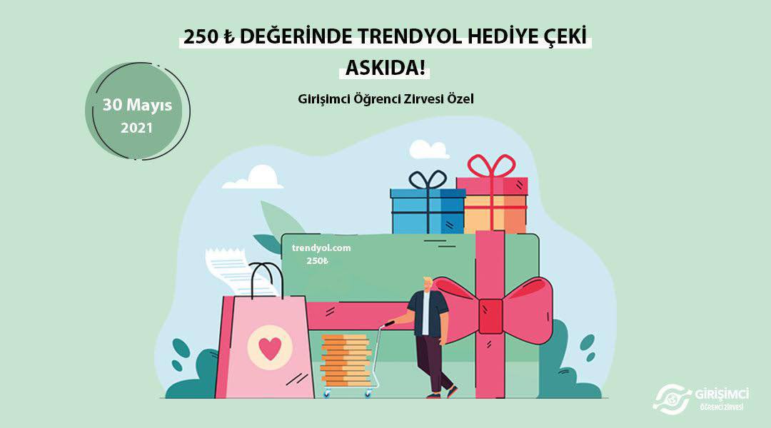 Askıda Çanakkale Onsekiz Mart Üniversitesi Girişimcilik ve Vizyoner Liderlik Topluluğu desteğiyle “250 TL Trendyol Hediye Çeki” var! RT’leyen 1 üniversiteliye hediye! Detaylar: bit.ly/34abBnA