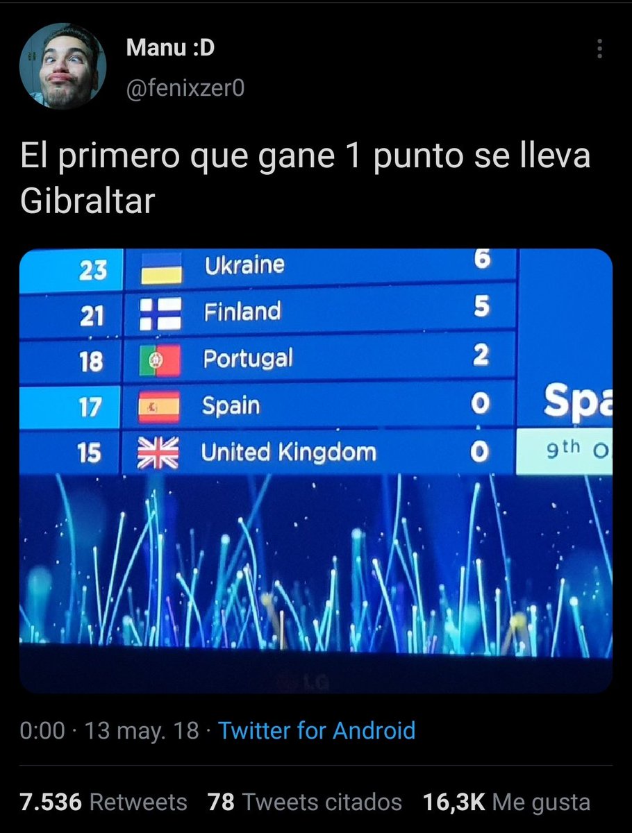 pelirrojohungry's tweet photo. hoy es eurovisión, así que es buen momento para recordar esto https://t.co/kVzOm9fKWR