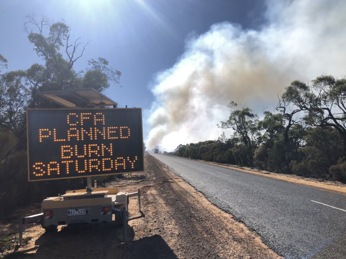 BrettBoaty's tweet photo. @CFA_Members &amp; @FFMVic crews commenced a critical fuel reduction burn at Kaniva South today.  Local crews combined with CFA Planned Burning Taskforce resources ensured the right skills and capability were in place to implement the burn safely. Aerial pic credit Mark Corr FFMV. https://t.co/WzZdt15RNR