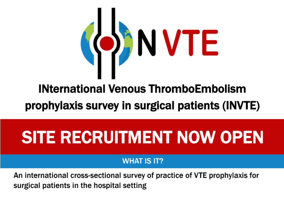 tmstrust's tweet photo. Take part in this @tmstrust study evaluating VTE prophylaxis in surgical patients worldwide.
📒Protocol: https://t.co/lJ1bcAL3vV
✅GDPR compliant
✅Collaborative authorship (see T&amp;Cs)
📒More information: https://t.co/FwPKagdooC
✅Register your site today: https://t.co/l96NTnqdlY https://t.co/0n8QBLX5KB
