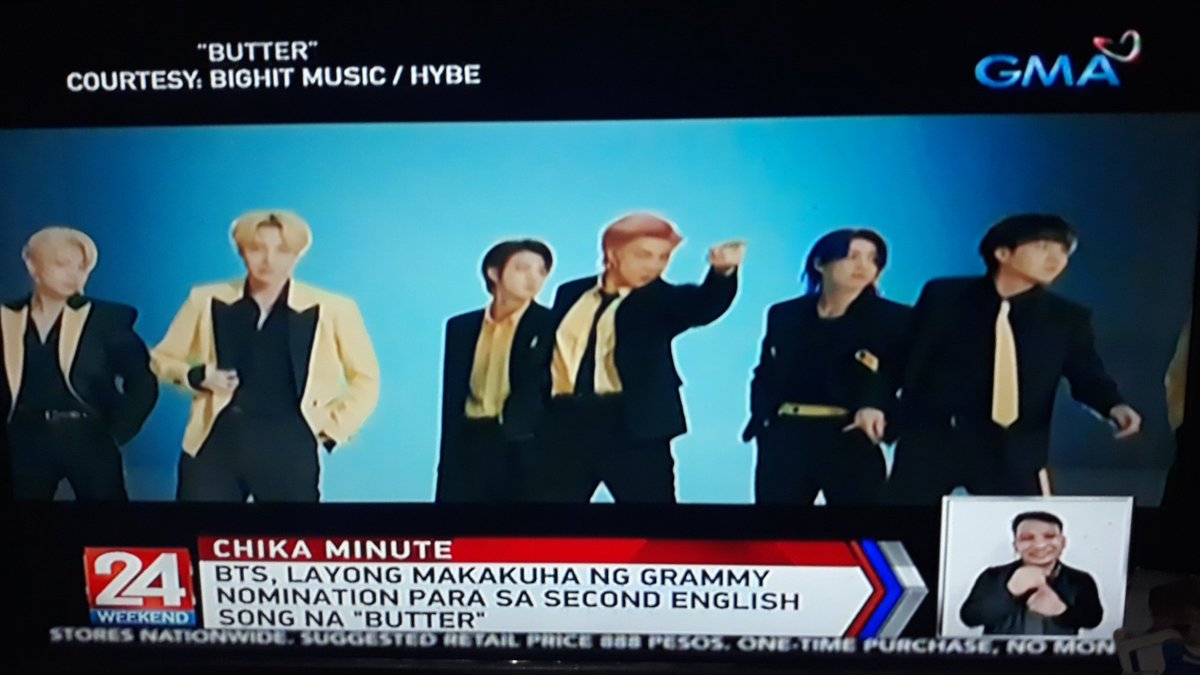 purpletae_u's tweet photo. BTS BUTTER ON PHILIPPINE NEWS !! https://t.co/H5nLPNd9jt