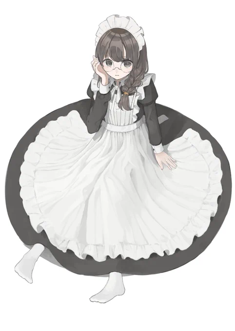 みつあみおさげメイドちゃん☕ 