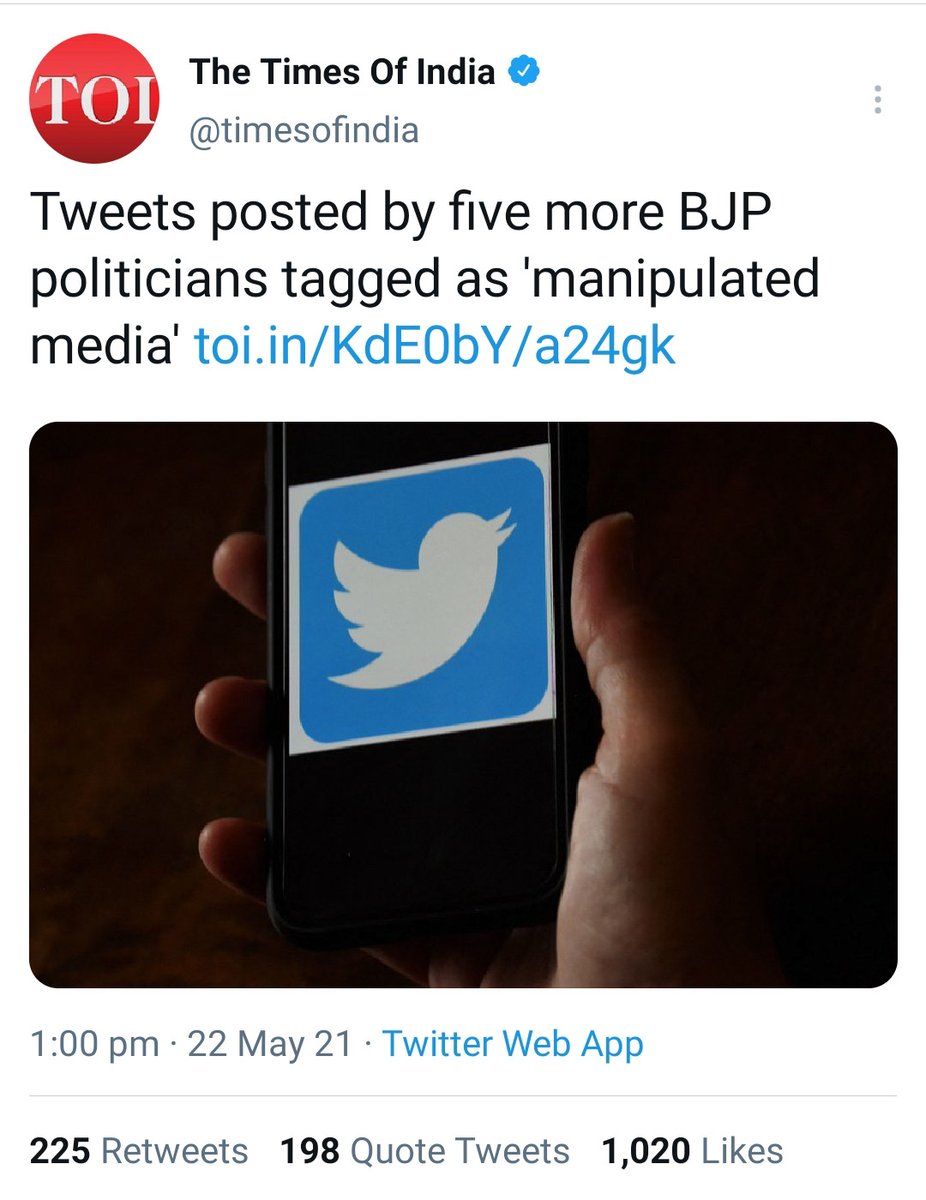 What A Shame Even After 7yrs BJP In Power Still Congress is Calling The Shots & Makes Not Only MSM But Even SM Platforms Dance To Their Tunes & Now Twitter is Also Showing Middle Finger To Democratically Elected Govt. It's Hightime @rsprasad & @PrakashJavdekar Must Resign