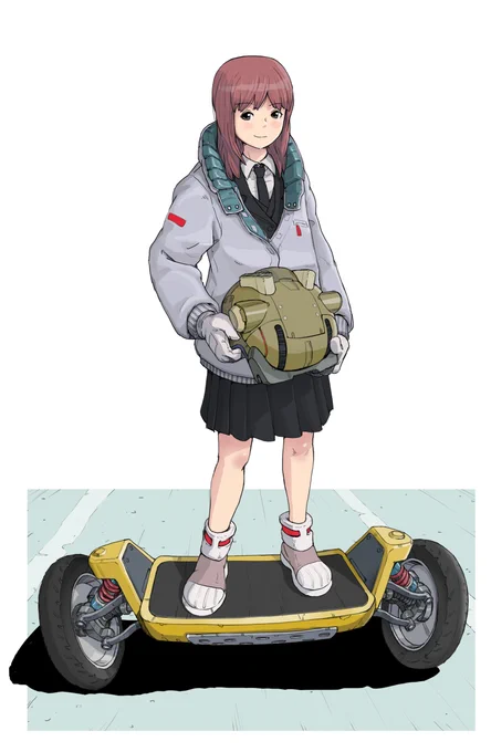 先日のサス付き2輪ボード色塗りました 