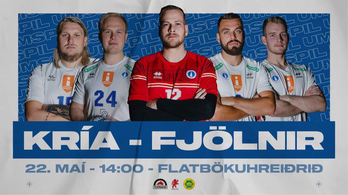 LEIKDAGUR 💥
Með sigri í dag förum við í úrslitaleik umspilsins um sæti í Olís deildinni 📈
⏱ 14:00
🆚 Fjölnir
📺 Twitch.tv/kria_tv
🎙<a href="/SigurdurGisli/">Sigurđur Gísli Bond</a> 
Eðlilega eru einungis 54 áhorfendur leyfðir í hreiðrið. Árskorthafar Kríu ganga fyrir 🤝 
#Kría4Life #KOMASVOKRÍUMENN